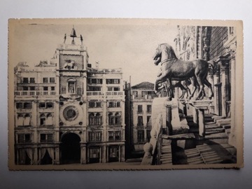 Pocztówka z widokiem na brązowe konie, Wenecja