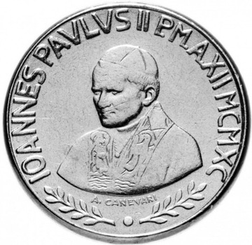 Watykan - Jan Paweł II - 50 lirów - 1990r.