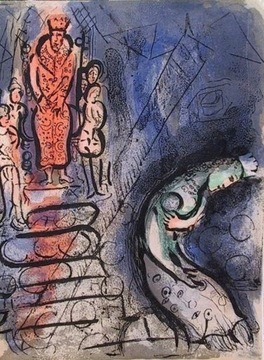 Marc Chagall - Assuerus odsyła Vasthiego