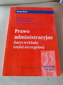 Prawo administracyjne. Zarys cz. szczególnej.