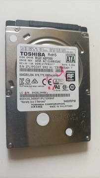 Dysk twardy Toshiba 2.5" SATA III 500GB 