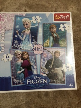 Puzzle Disney Frozen 4in1