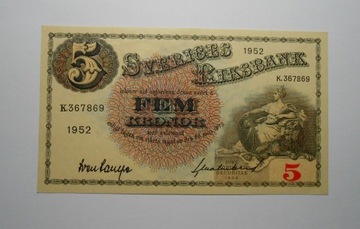 stary banknot Szwecja stan bankowy