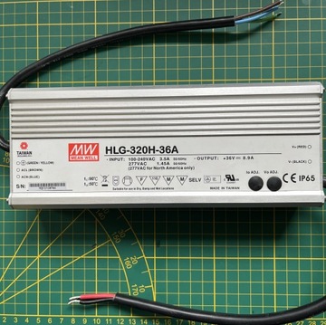 Zasilacz led mean well hlg-320h-36a