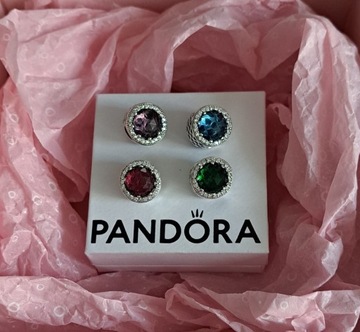 Pandora charms Kolorowe kamienie 
