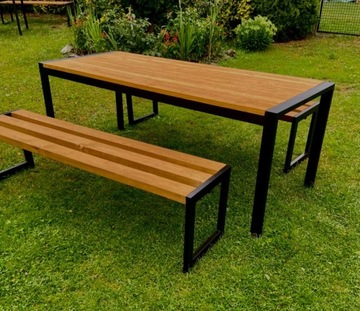 Zestaw ogrodowy ławki stół 