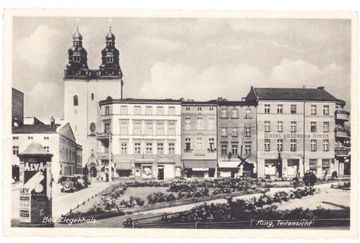 GŁUCHOŁAZY- RYNEK- Reklamy auta- Bad Ziegenhals