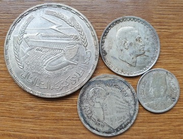 Egipt- zestaw srebrnych monet
