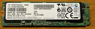 Samsung MZNTD256HAGL-00000-256GB M.2 2280 SATA III
