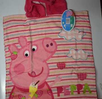 Poncho - ręcznik 50x115 cm świnka Peppa