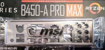 Maskownica portów płyty głównej MSI B450-A PRO MAX