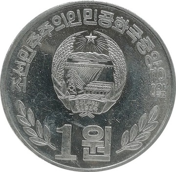 Korea Północna 1 won 2002, KM#1174