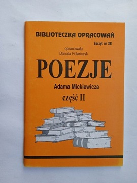 Poezje A. Mickiewicza 2 Biblioteczka opracowań 38