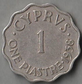 Cypr Brytyjski  1 piastr 1938 - król Jerzy VI