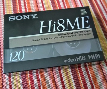 Kaseta  wideo HI 8 SONY E6-120 min.  JAPAN.