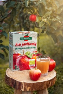 Klimkiewicz sok jabłkowy tłoczony EKOLOGICZNY 3L 