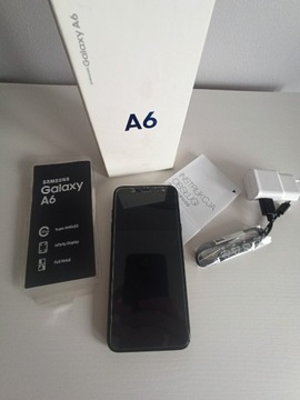 Samsung A6 2018 +2 etui +16gb stan IDEALNY