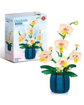 Orchidea Kwiat Z Klocków Konstrukcyjnych 