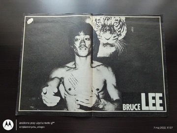 Bruce Lee stary plakat z czasopisma Panorama 1963