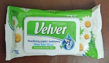 Nawilżany papier toaletowy Velvet