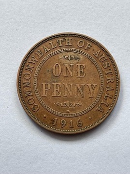 Australia one Penny 1916 rok