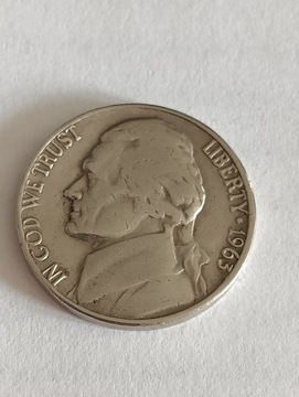 USA 5 cent 1963 rok
