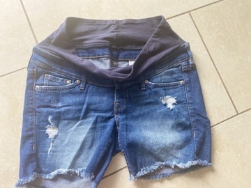 H&M  krótkie spodenki jeans ciążowe r. S/36 szorty