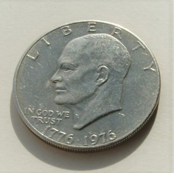 1 dolar 1976 BZM one dollar Eisenhower  Stan !!