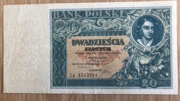 20 złotych 1931 seria CA