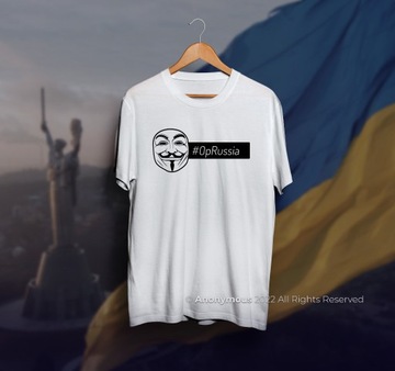 Koszulka - Wojna na Ukrainie. Model Anonymous L