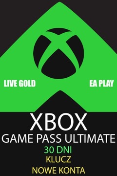 XBOX GAME PASS ULTIMATE GOLD 30 DNI KLUCZ NOWE