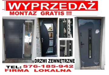 Drzwi ocieplone wejściowe zewnętrzne montaż gratis