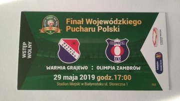 Bilet Warmia Grajewo - Olimpia Zambrów FINAŁ OPP