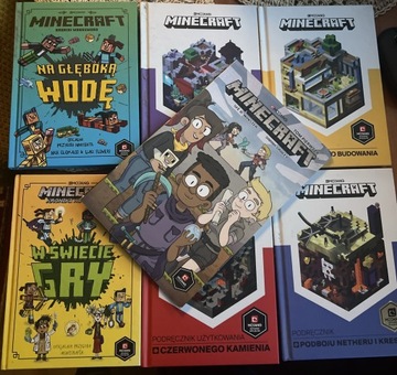 Minecraft 6 książek plus komiks