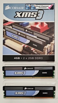 Pamięć Corsair XMS3 2x2GB DDR3 Dual Channel