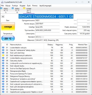 Dysk 6TB SEAGATE 3,5"