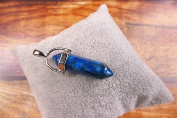 Wisiorek amulet z błękitnym agatem koronkowym 