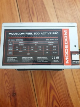 Zasilacz medecom feel 500 active pfc b-39