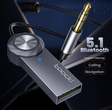 Samochodowy transmiter Bluetooth 5.1  Aux adapter