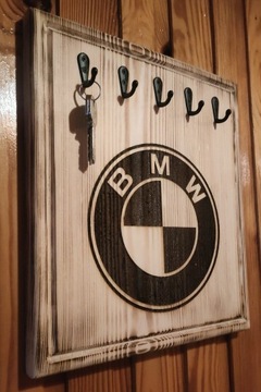 Uchwyt zawieszka wieszak na klucze z logo BMW