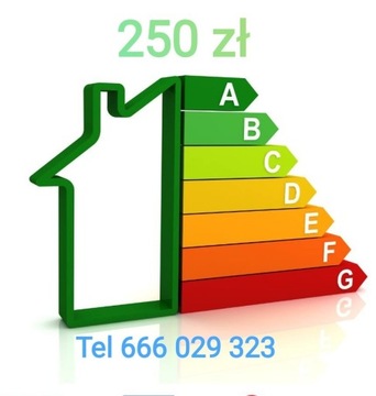 Świadectwo charakterystyki energetycznej 250 zł