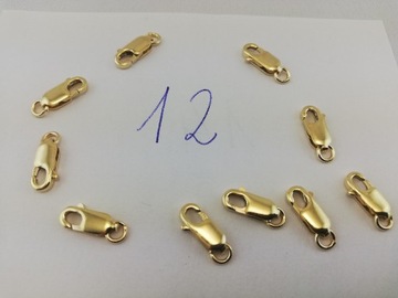 Zapięcie złote 12 mm 585