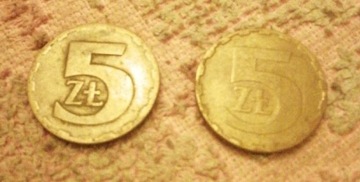 2 monety 5 zł 1976r i 1986r PRL