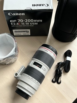 Canon EF 70-200mm f/2,8L IS III USM - na gwarancji