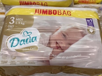 Pampersy DADA 3 Extra Care 4-9 kg | 96 szt.