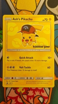 Karta Pokemon TCG Ash's Pikachu (SM 111)