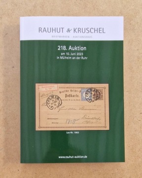 Rauhut & Kruschel - Katalog aukcyjny nr. 218