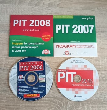 Program PIT 2006, 2007, 2008, 2016 CD