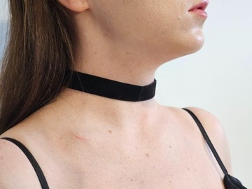 Czarny choker basic