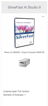 Silverfast 9 AI Klucz/Licencja Nikon 9000ED